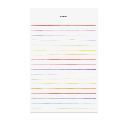 Multi Stripes Lined To Do Notepad