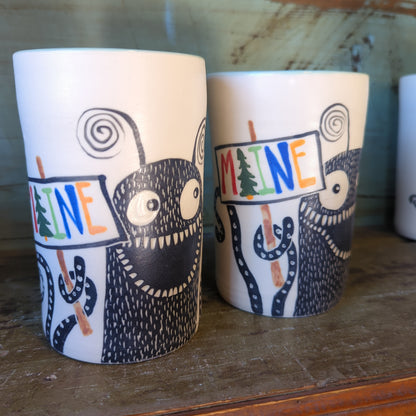 Maine monster 12 oz tumblers