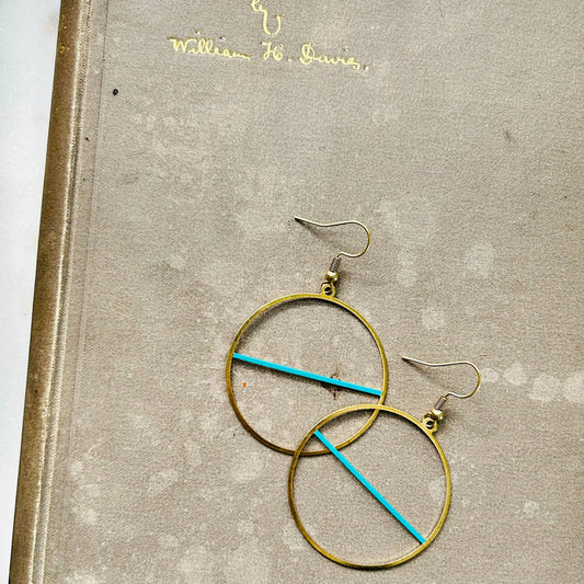 Horizon Line Jade Earrings