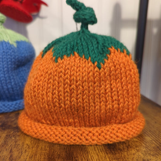 knitted fruit baby hats