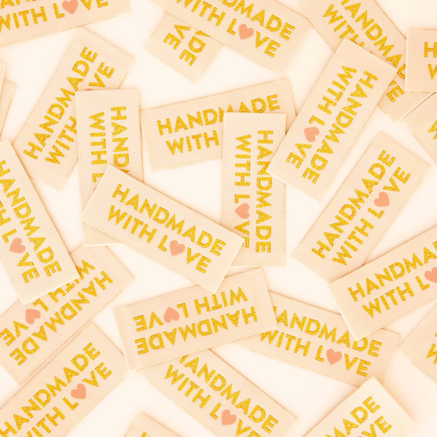 Handmade with Love woven maker labels