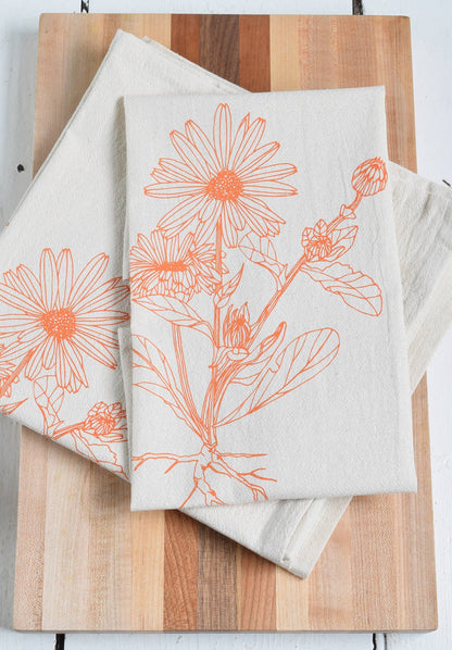 Calendula Flower Napkins (orange) set of 4