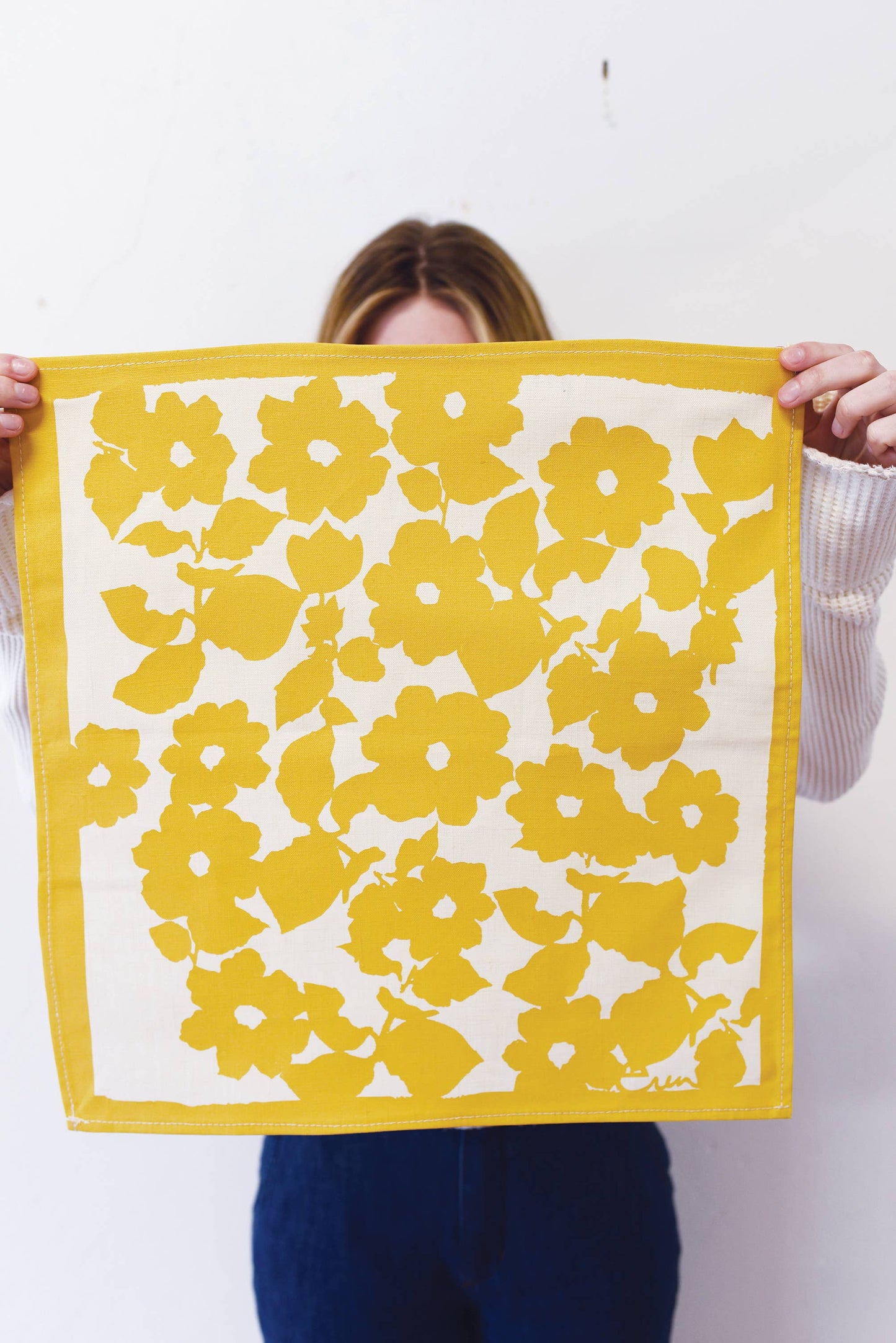 Erin Flett linen napkins yellow (pair)