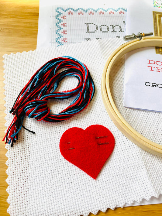 Punk is Not Dead cross stitch kit