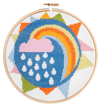 Rainbow Cross Stitch Kit for beginners