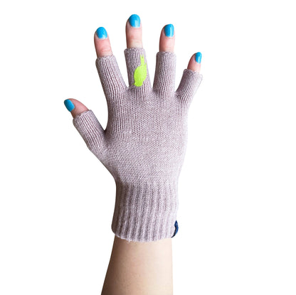 Flip 'em the bird gloves (lime / pink)