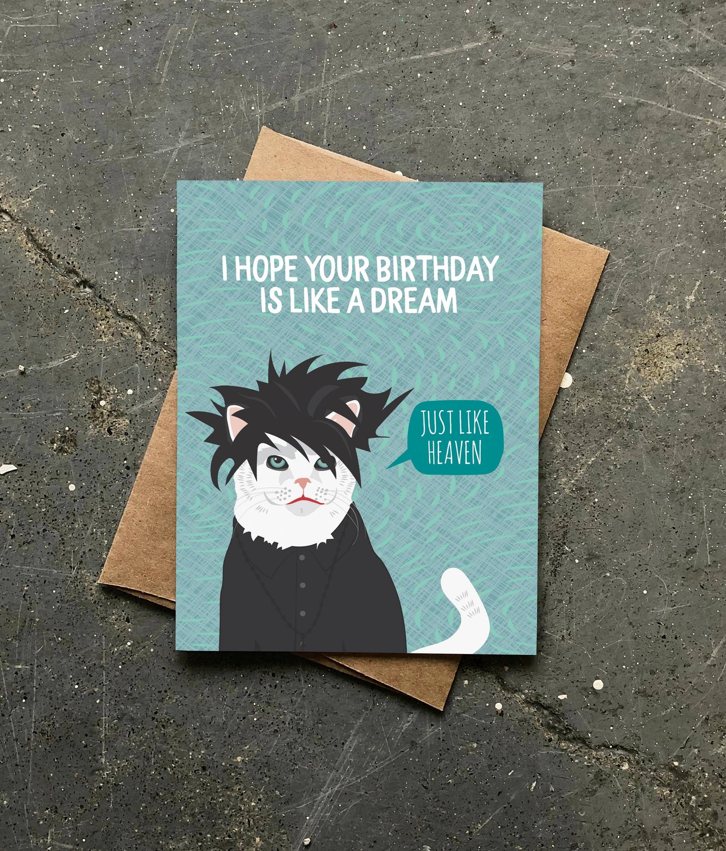 The Cure Cat Birthday Card