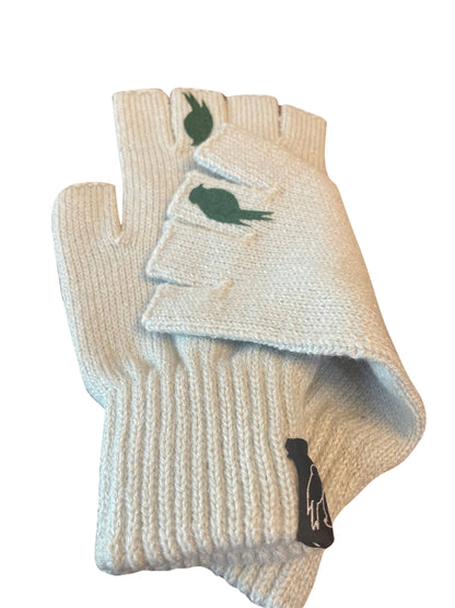 Flip 'em the bird gloves (green / gray)