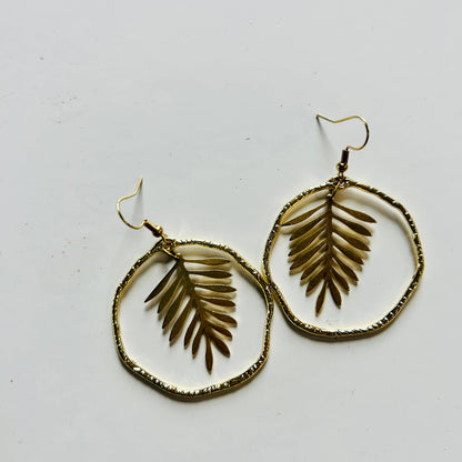 Fern Wreath earrings