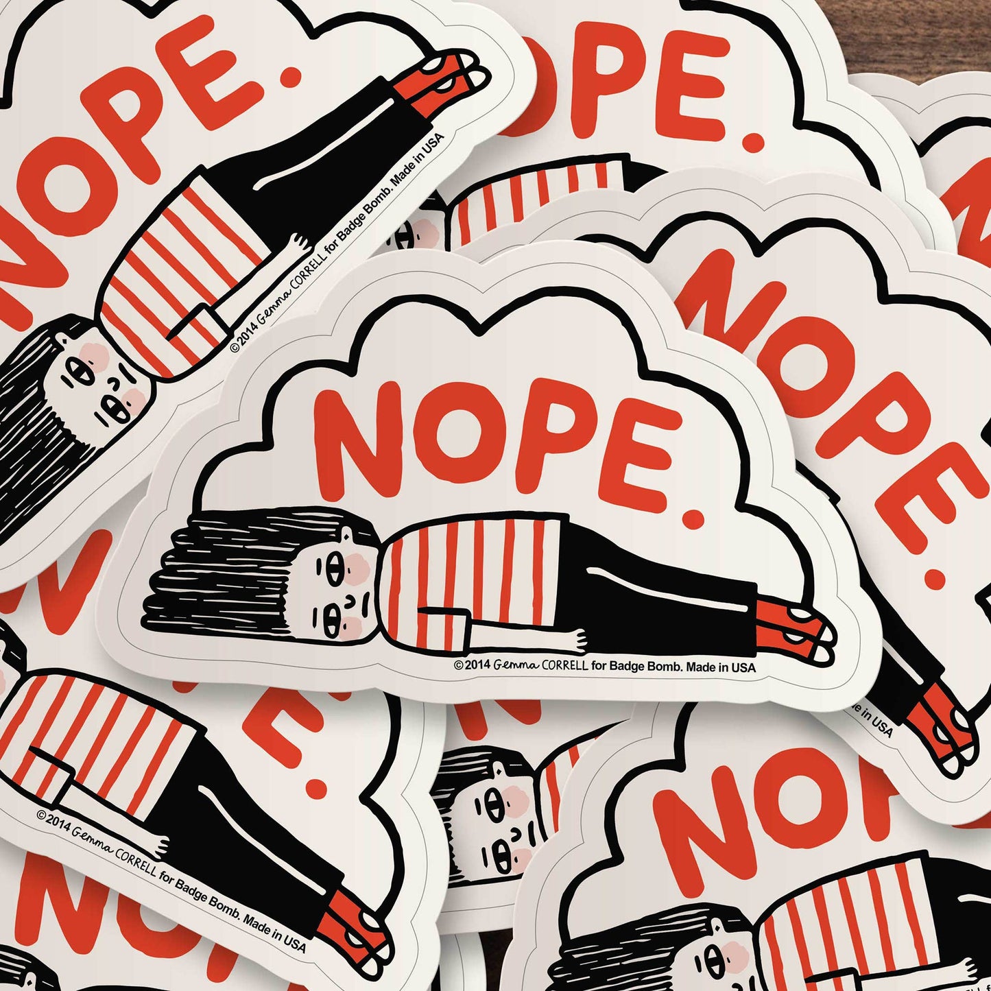 Nope Sticker