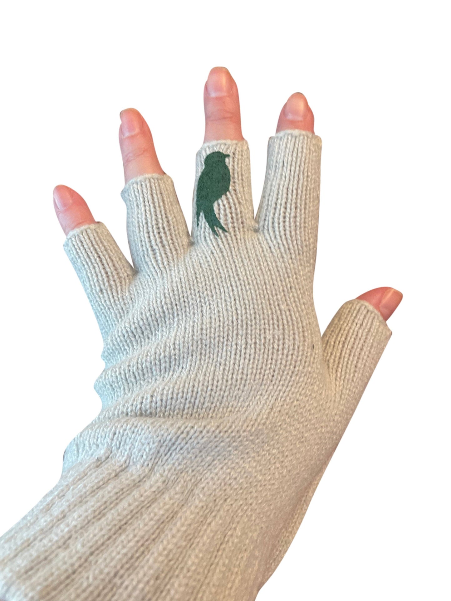 Flip 'em the bird gloves (green / gray)