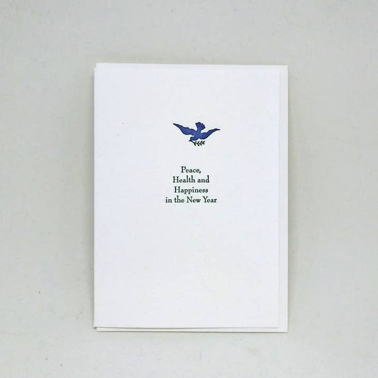 Peace dove new year card