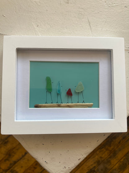 Sea glass frames