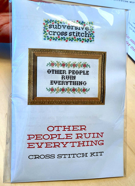 To Create is to Resist deluxe cross stitch kit