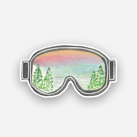 ski goggles sticker