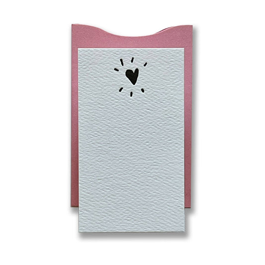 Heart Letterpress Enclosure Card