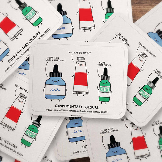 Gemma Correll - Complimentary Colours Stickers