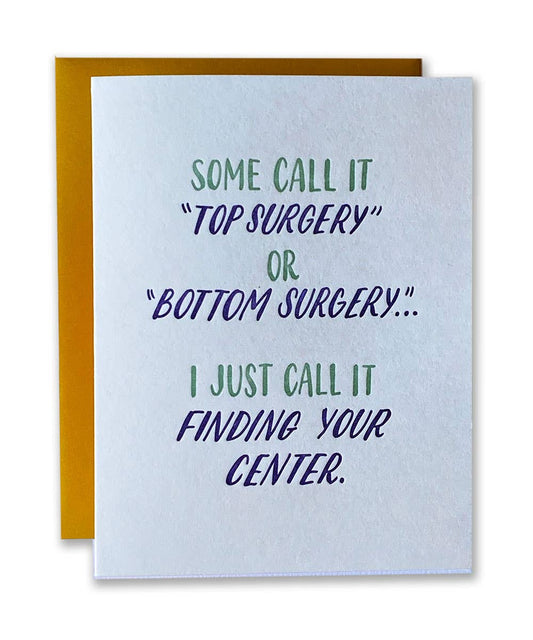 Finding Your Center Gender Affirming card