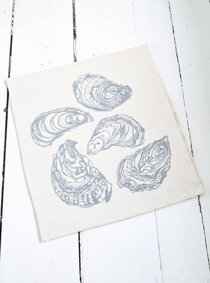 Oyster Tea Towel (grey)