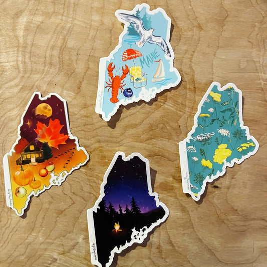 Autumn in Maine Sticker