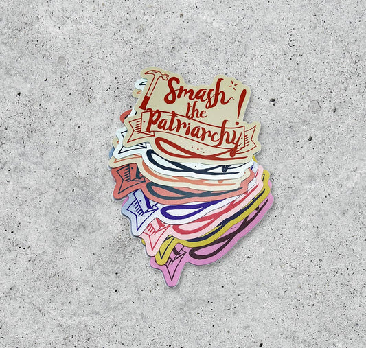 Smash the Patriarchy vinyl sticker