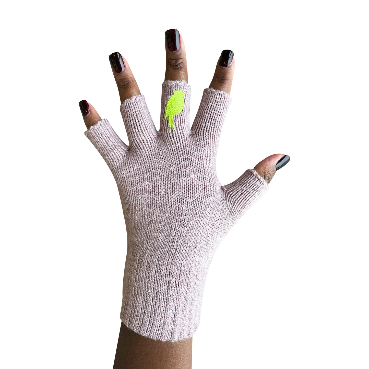 Flip 'em the bird gloves (lime / pink)