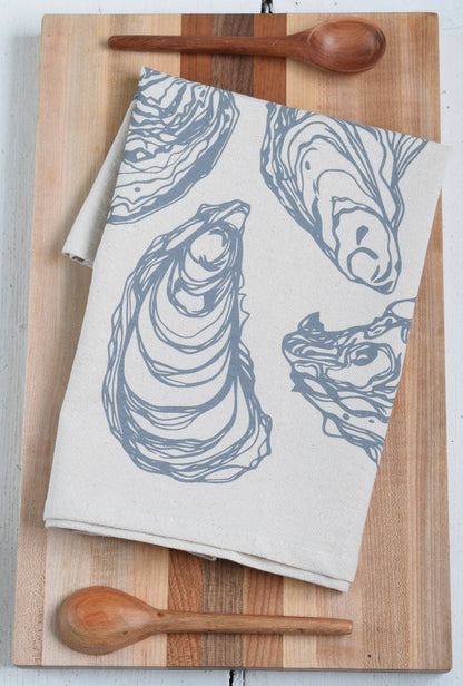 Oyster Tea Towel (grey)