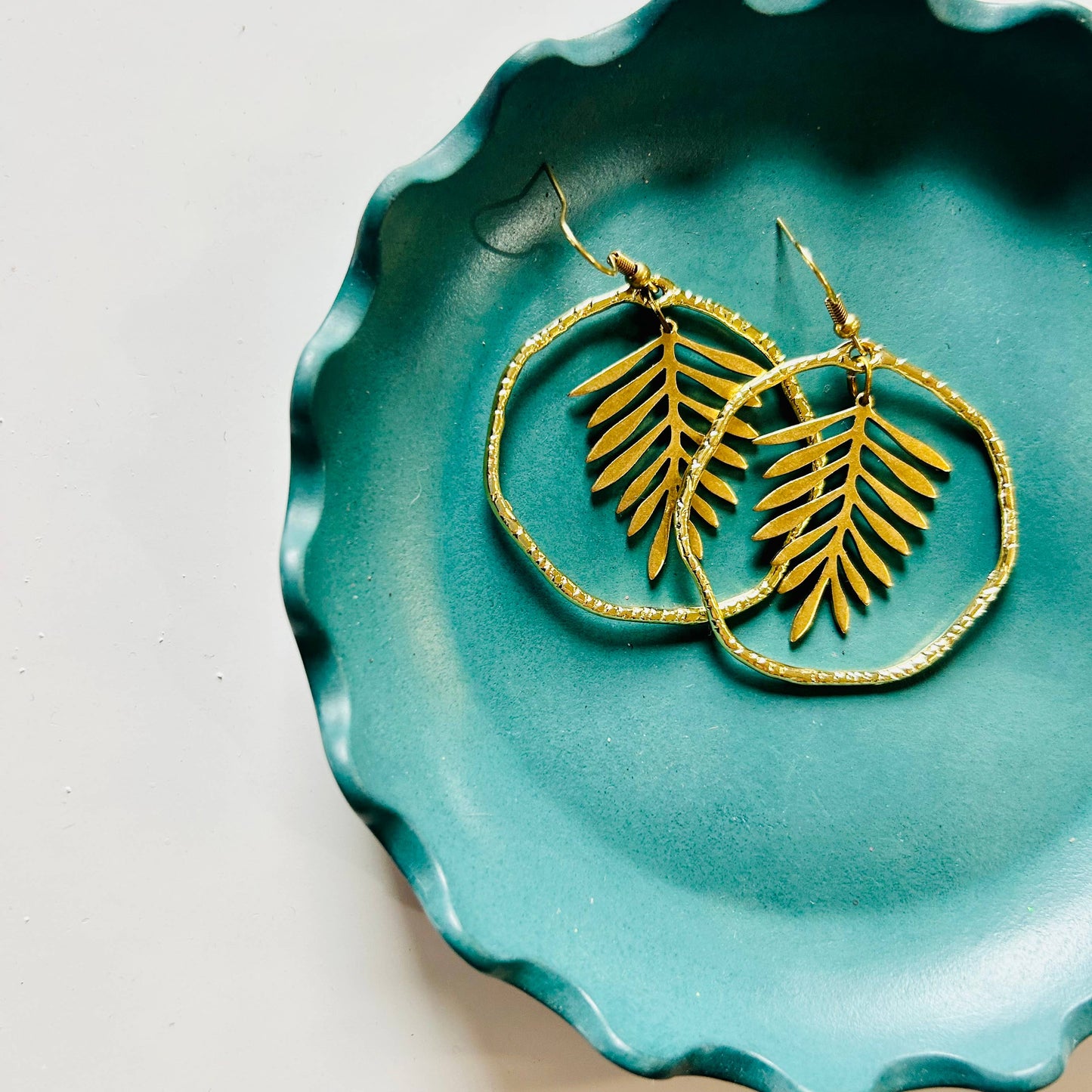 Fern Wreath earrings