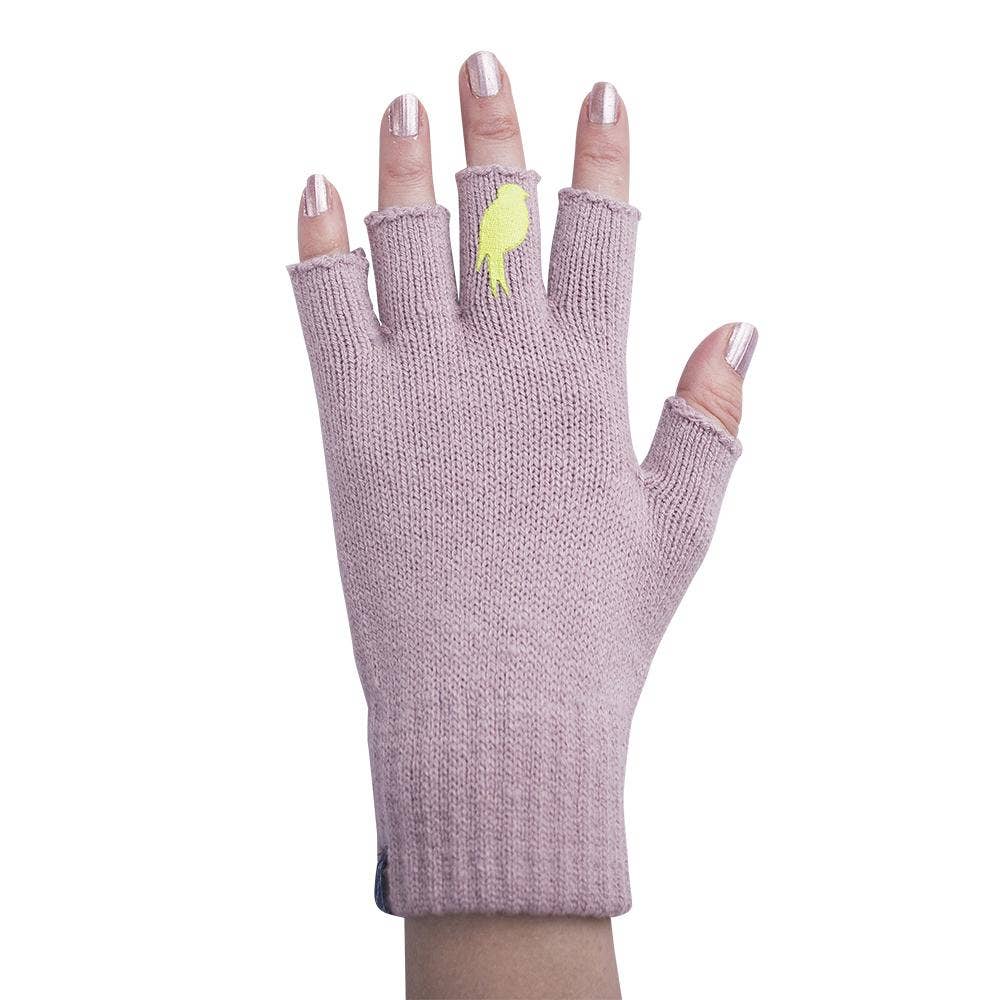 Flip 'em the bird gloves (lime / pink)