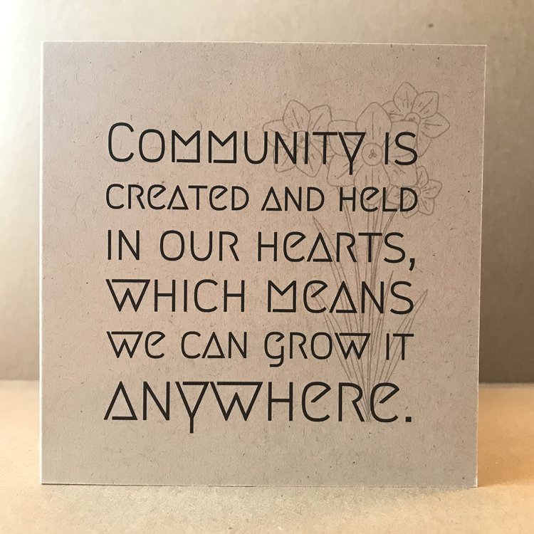 Community note cards (set of 4)