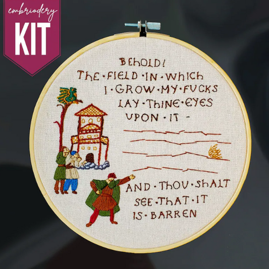 Behold! embroidery kit