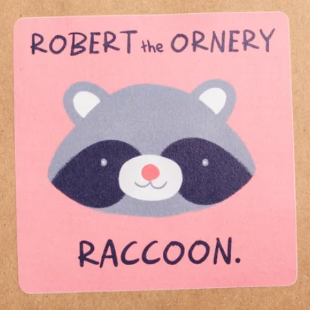 Robert the Ornery Raccoon stitchin' kit