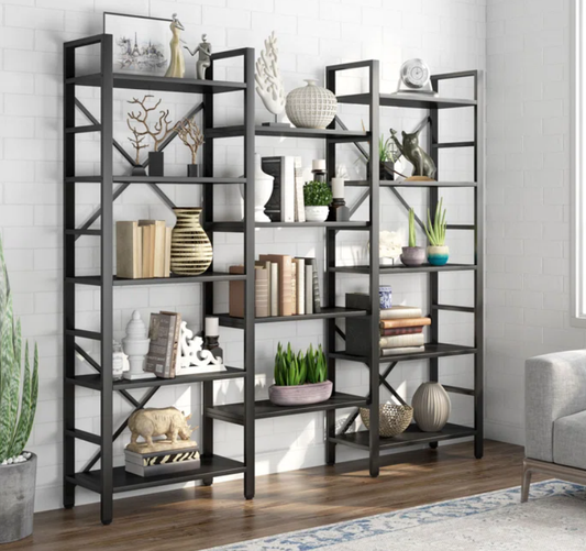 large black shelving unit (70" x 70")
