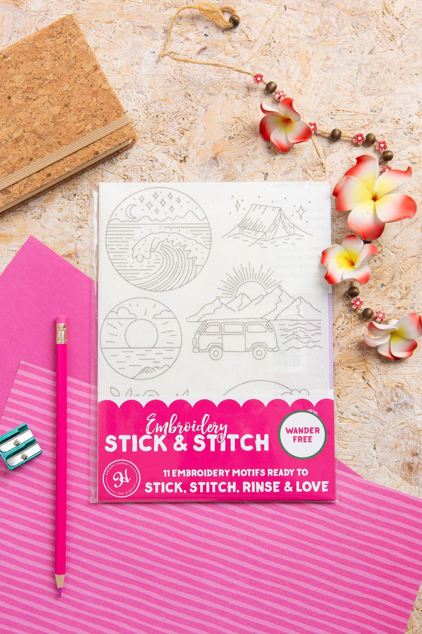 Wander Free stick & stitch embroidery set