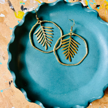 Fern Wreath earrings