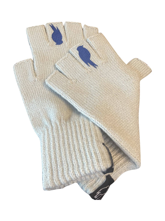 Flip 'em the bird gloves (blue / gray)