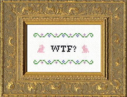 WTF? Deluxe Cross Stitch Kit
