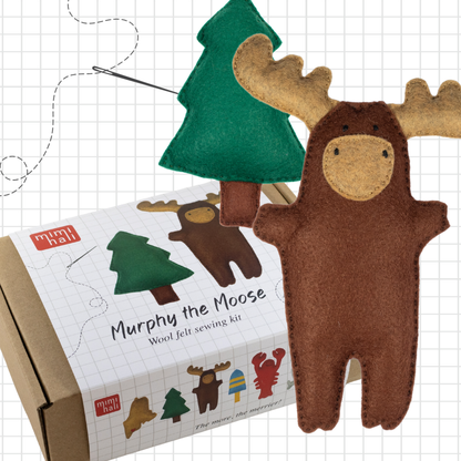 Murphy the Moose stitching kit