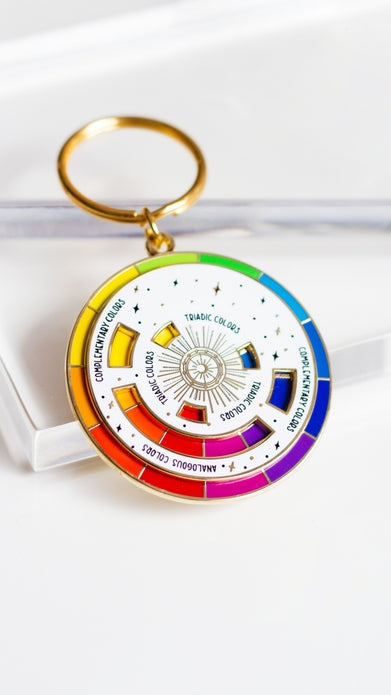Color wheel keychain