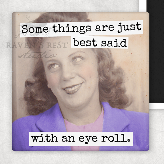 Eye roll magnet