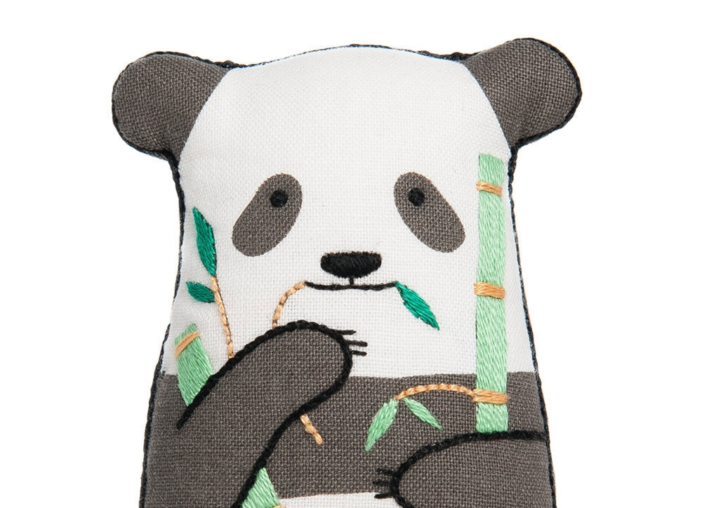 Embroidered animal doll kits