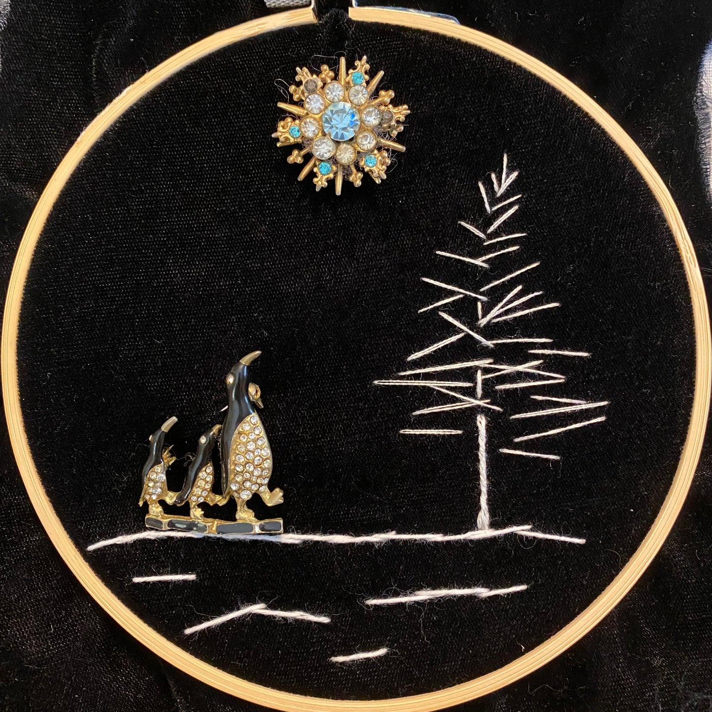 Treasure Stitching: transforming trinkets into embroidery art