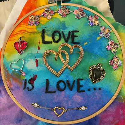 Treasure Stitching: transforming trinkets into embroidery art