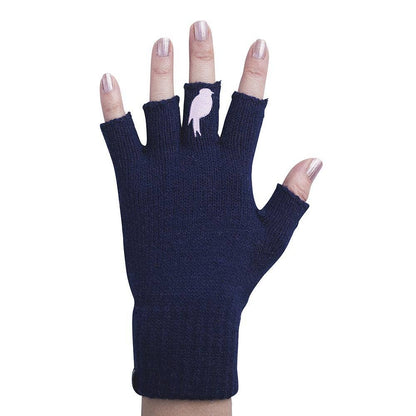 Flip 'em the bird gloves (pink / navy)