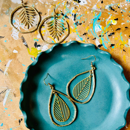 Fern Wreath earrings