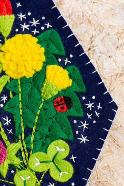 Wildflower Pennant  Felt Craft Kit