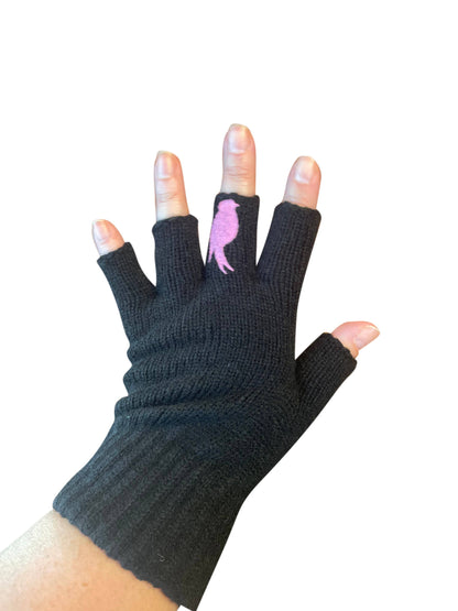 Flip 'em the bird gloves (violet / black)