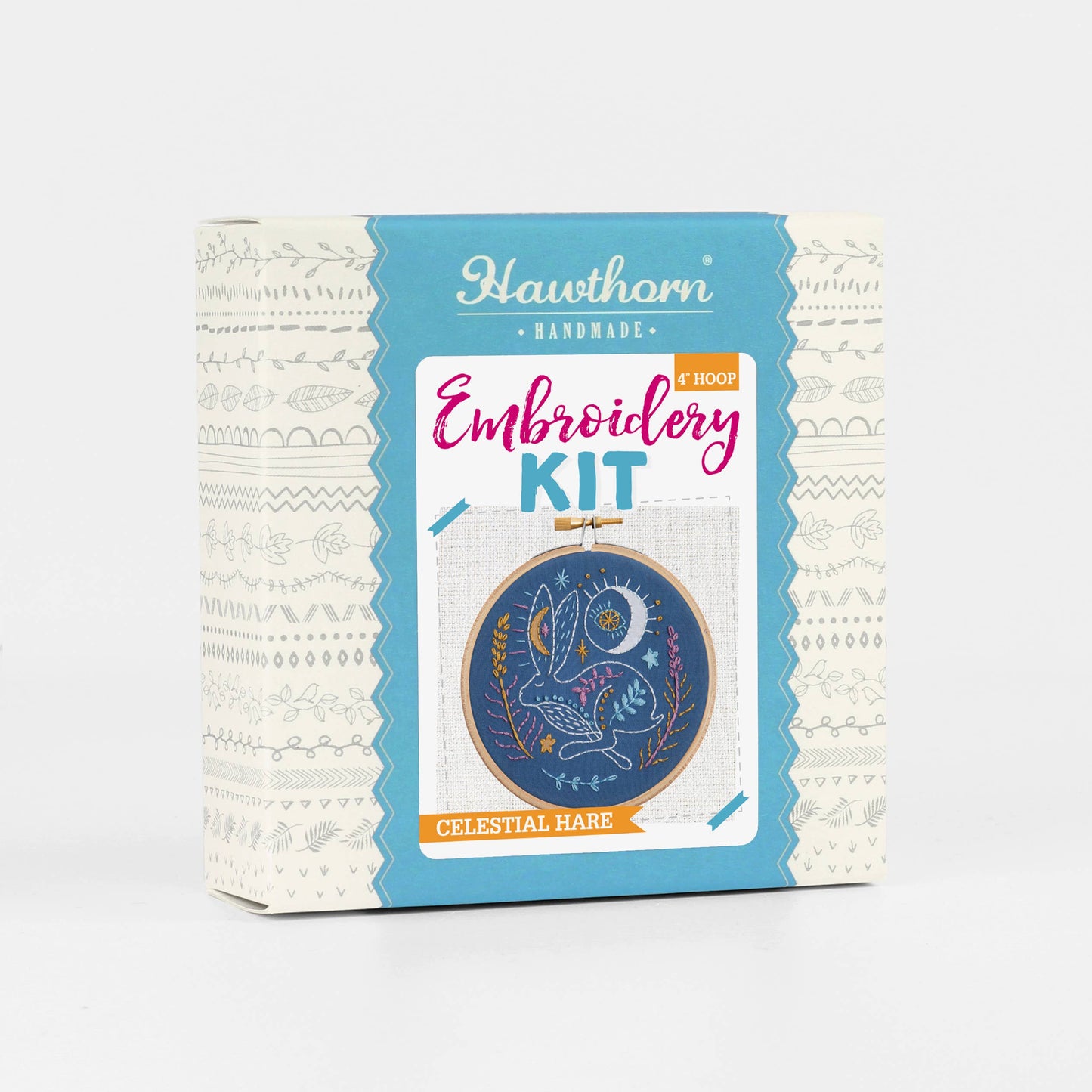 Celestial Hare mini embroidery kit