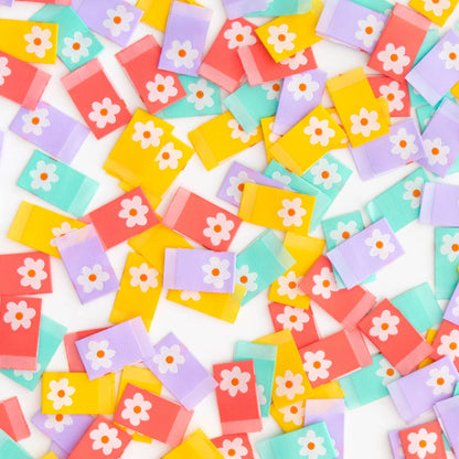 Daisy multipack woven maker labels