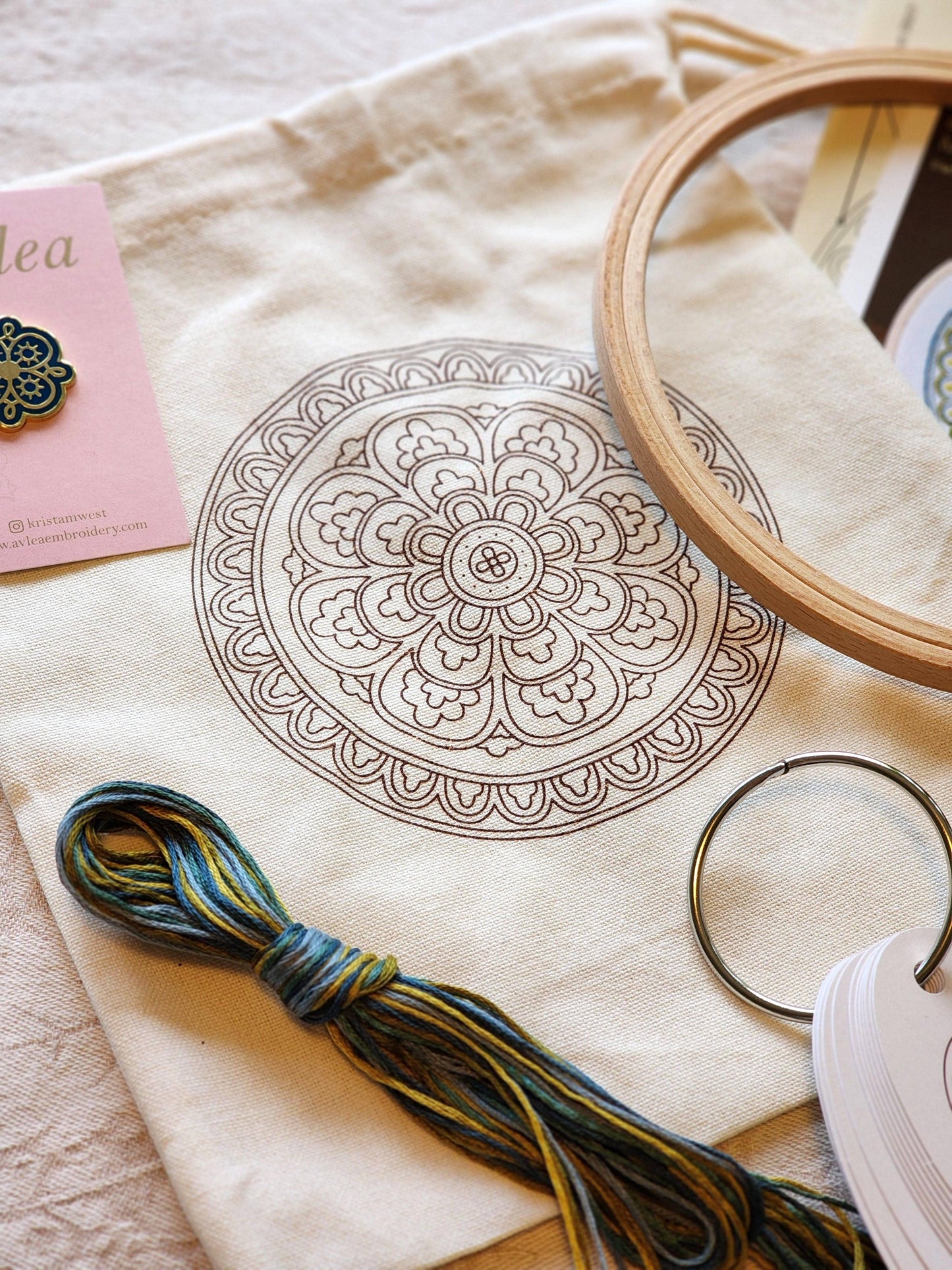 Deluxe Myra Medallion embroidery kit